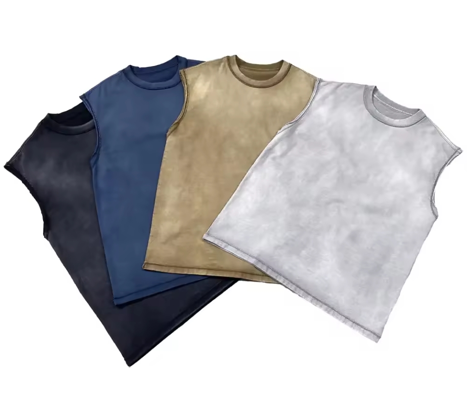 OEM men’s clothes wash tanktop shirt (6)