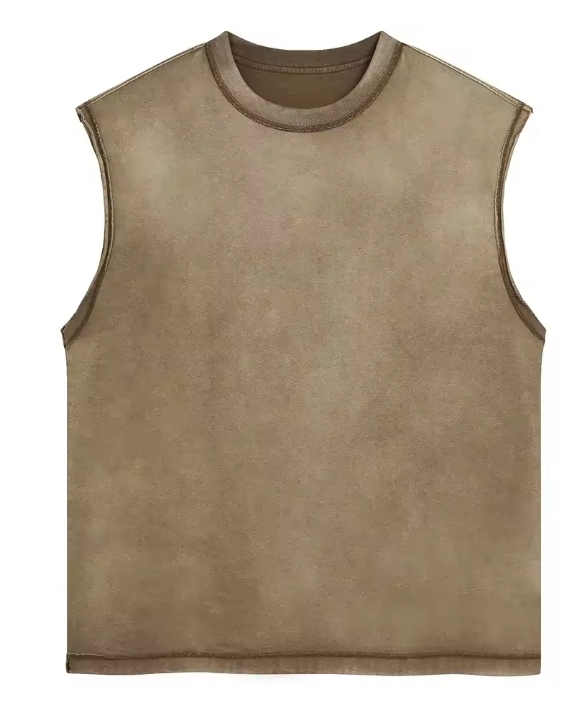 OEM men’s clothes wash tanktop shirt (1)